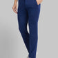 Men Regular Fit Blue Trouser