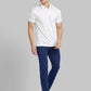 Men Regular Fit Blue Trouser