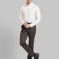 Men Regular Fit Fawn Trouser