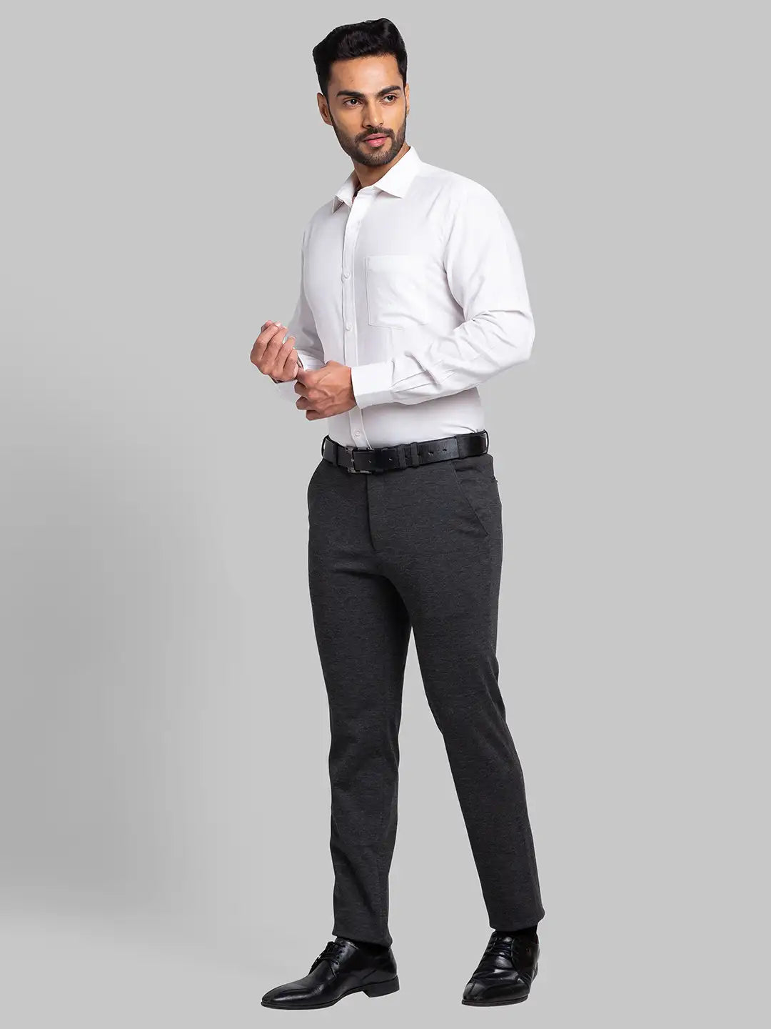 Men Active Fit Black Trouser