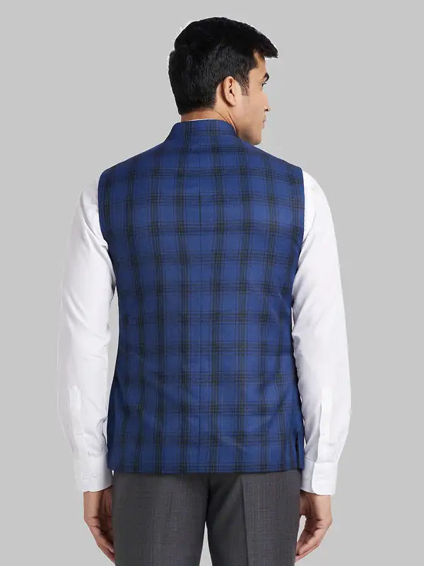 Men Slim Fit Black Bundi