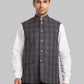 Men Slim Fit Blue Bundi