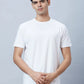 Men Yellow Slim Fit Print Cotton Blend T-Shirt