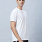 Men Yellow Slim Fit Print Cotton Blend T-Shirt