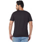 Park Avenue Men Blue Print Slim Fit Cotton Blend Fold Neck T-Shirt