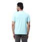Park Avenue Men Yellow Print Slim Fit Cotton Blend Fold Neck T-Shirt