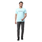 Park Avenue Men Yellow Print Slim Fit Cotton Blend Fold Neck T-Shirt