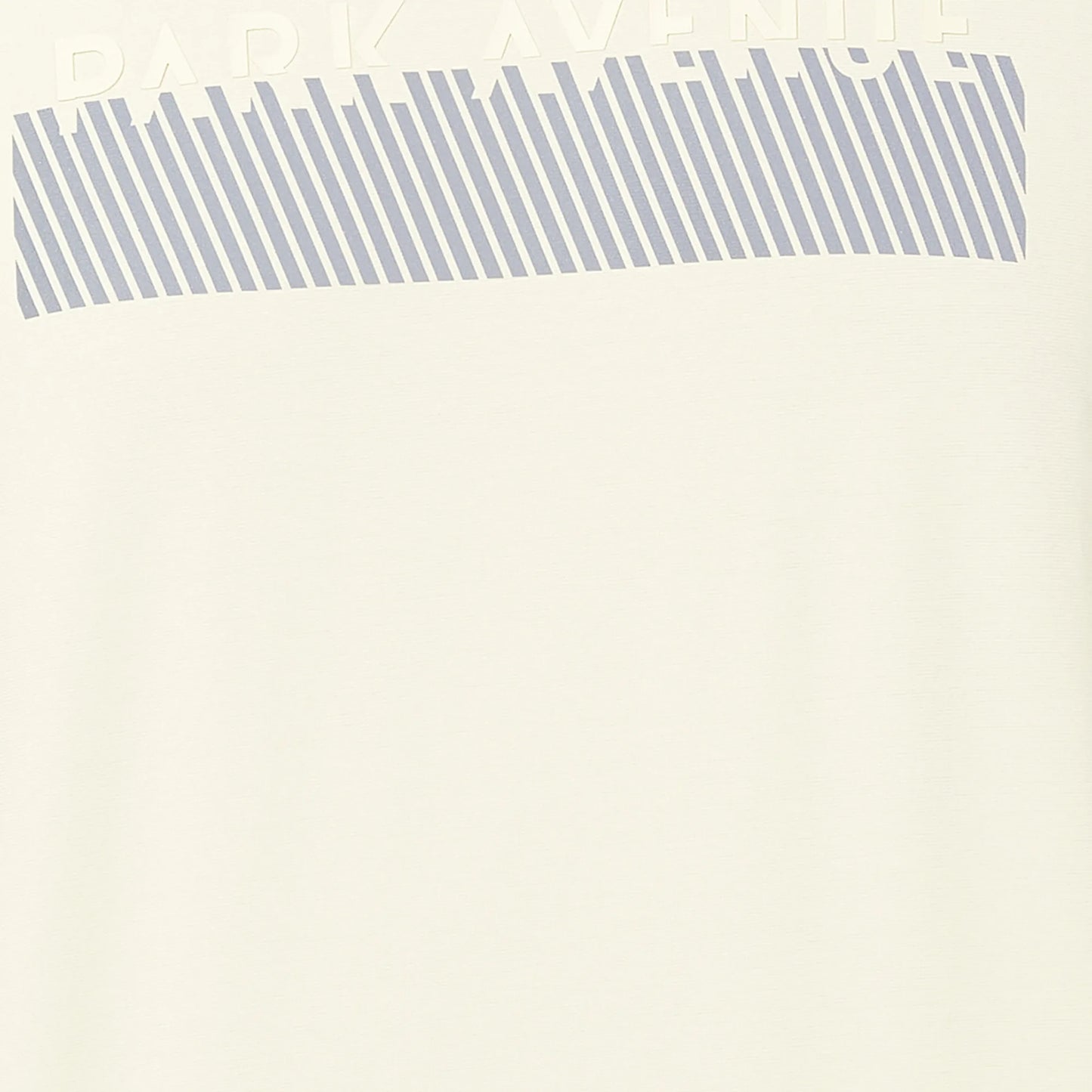 Park Avenue Men Blue Print Slim Fit Cotton Blend Fold Neck T-Shirt