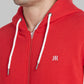Raymond Men White Solid Regular Fit Cotton Blend Sweatshirt