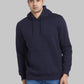 Raymond Men Black Solid Regular Fit Cotton Blend Sweatshirt