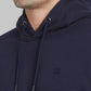 Raymond Men Black Solid Regular Fit Cotton Blend Sweatshirt