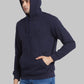Raymond Men Black Solid Regular Fit Cotton Blend Sweatshirt