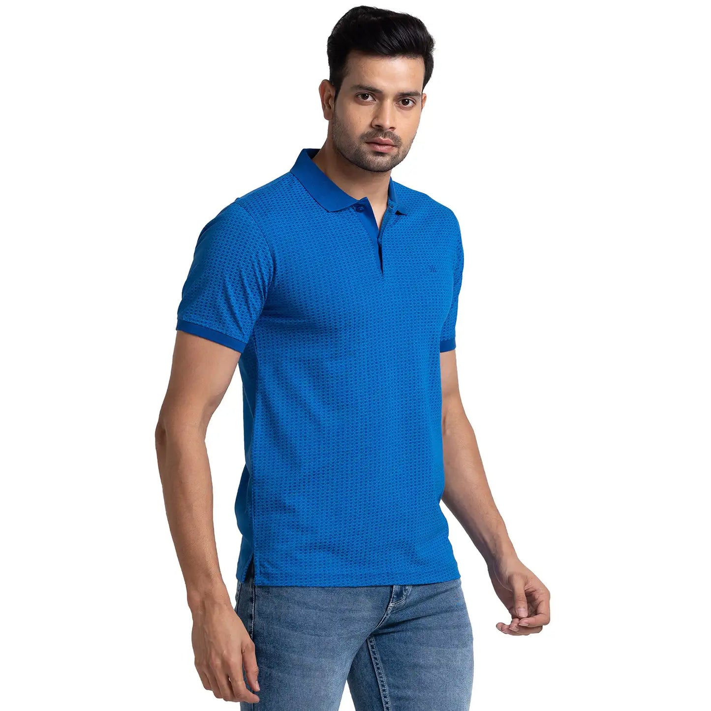 Men Regular Fit Green Polo