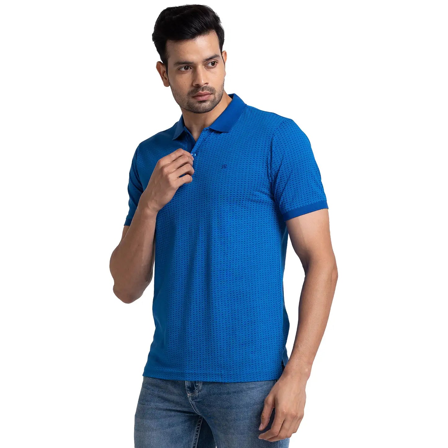 Men Regular Fit Green Polo