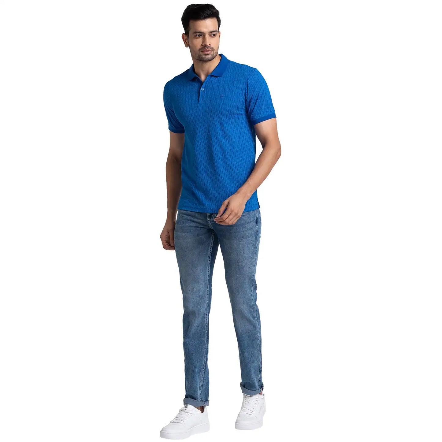 Men Regular Fit Green Polo