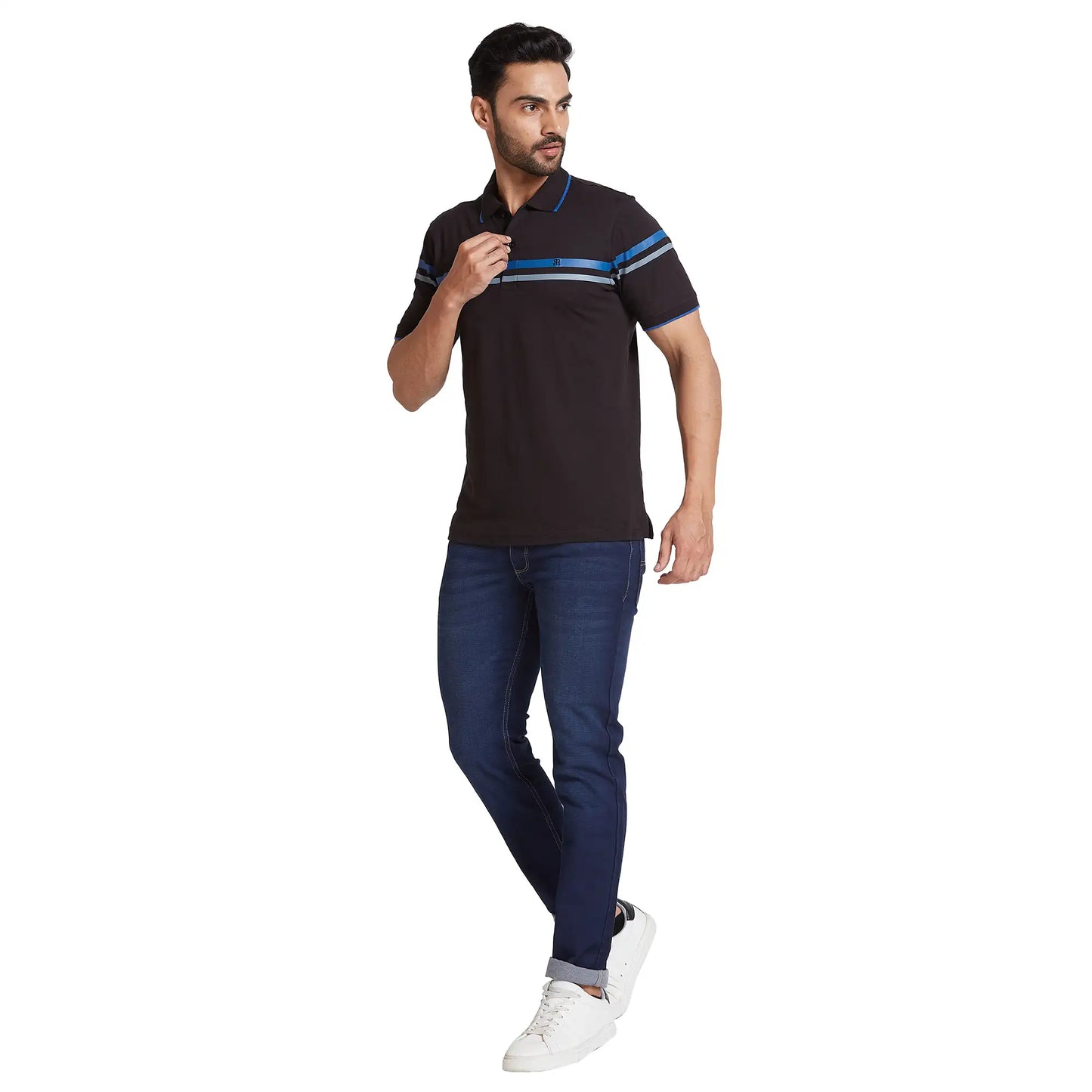 Men Slim Fit Blue Shirt