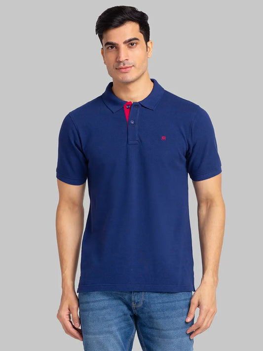 Men Slim Fit Black Polo
