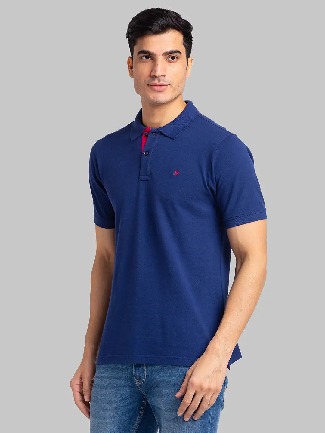 Men Slim Fit Black Polo