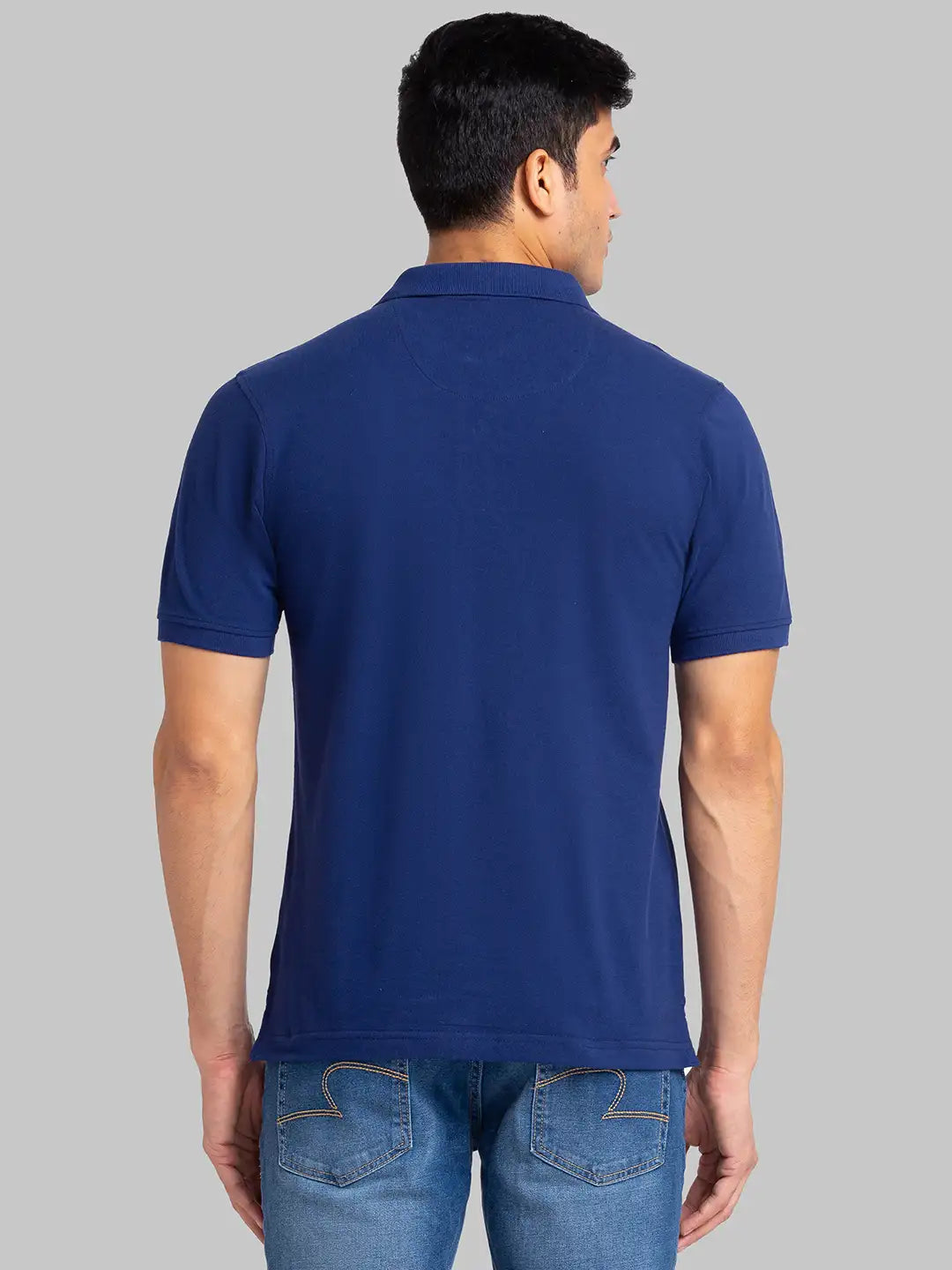Men Slim Fit Black Polo