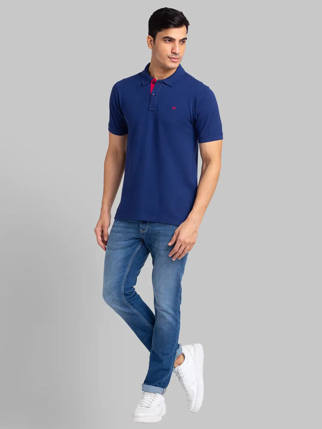 Men Slim Fit Black Polo