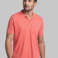 Men Slim Fit Dark Maroon Polo