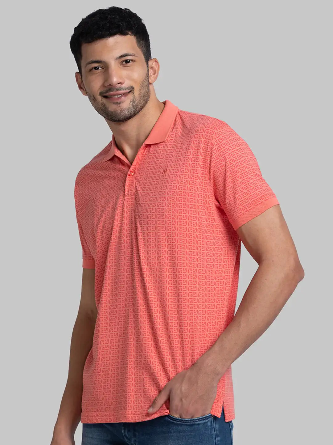 Men Slim Fit Dark Maroon Polo