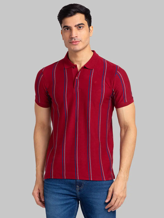 Men Slim Fit Dark Green Polo