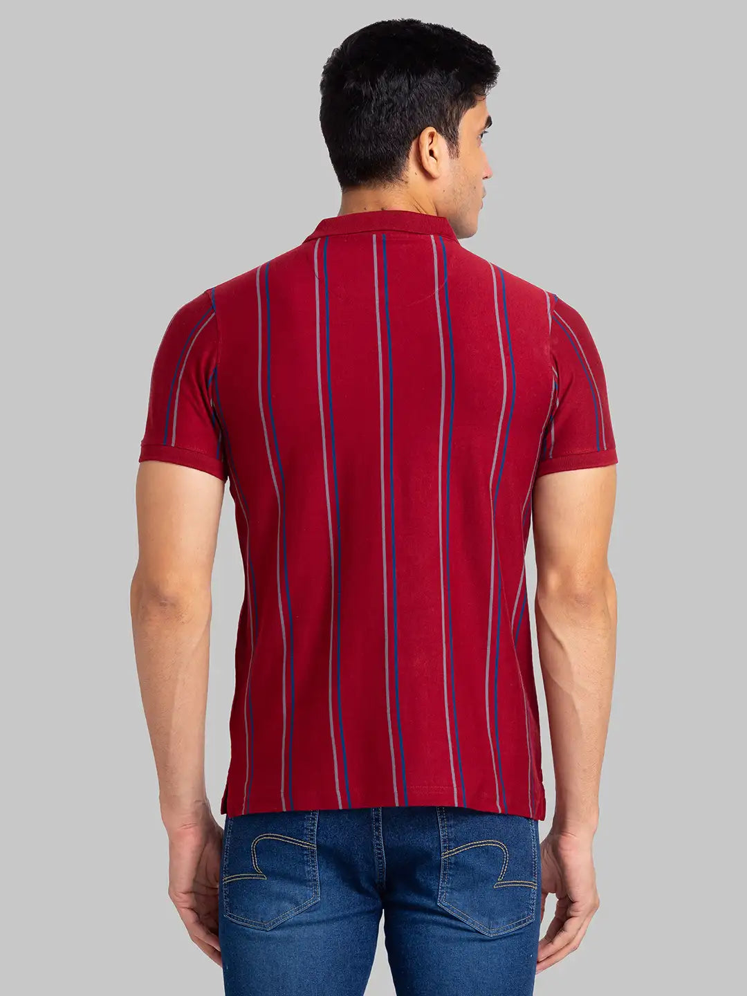 Men Slim Fit Dark Green Polo
