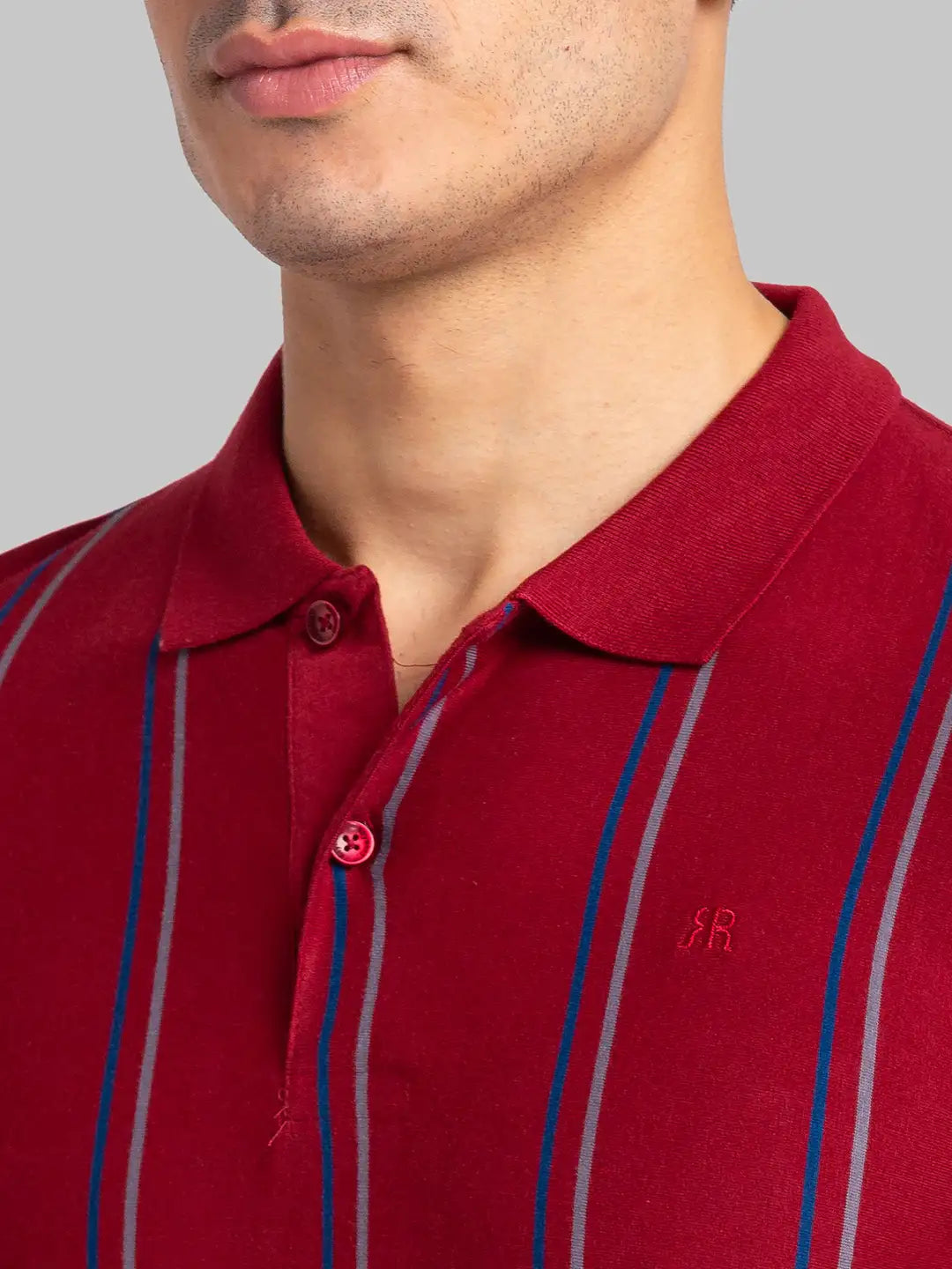Men Slim Fit Dark Green Polo