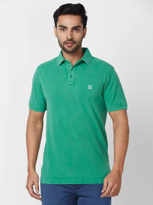 Raymond Contemporary Fit Printed Dark Maroon T-Shirt