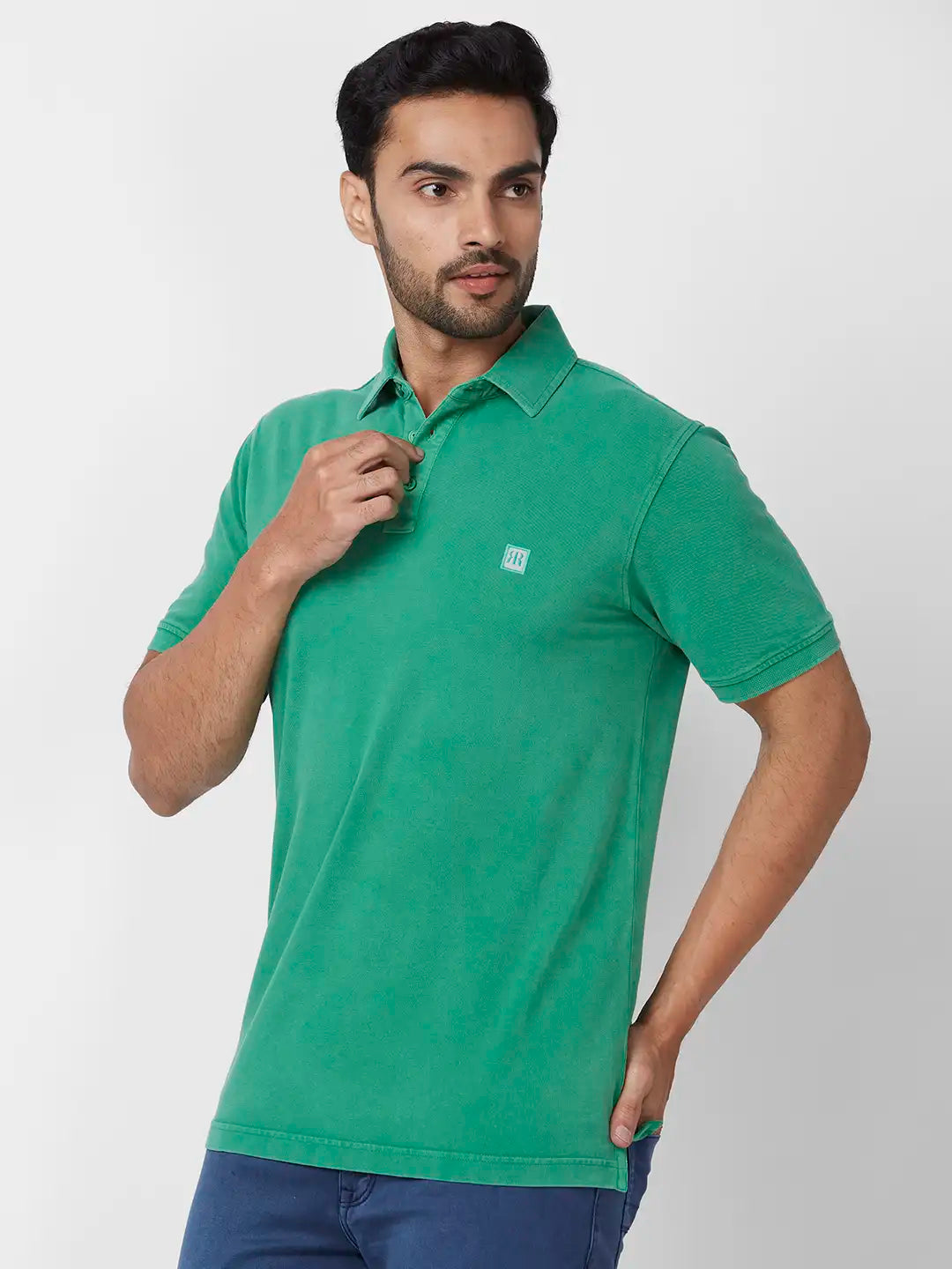 Raymond Contemporary Fit Printed Dark Maroon T-Shirt