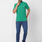 Raymond Contemporary Fit Printed Dark Maroon T-Shirt