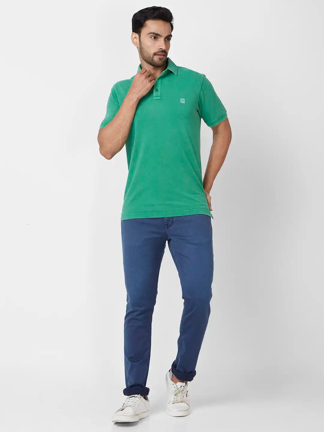 Raymond Contemporary Fit Printed Dark Maroon T-Shirt
