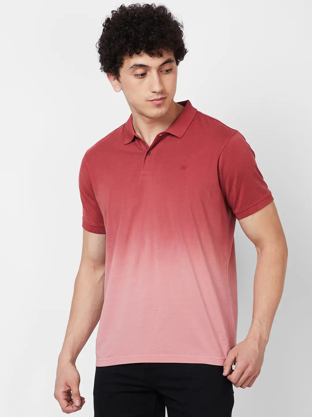 Raymond Contemporary Fit Solid Black T-Shirt