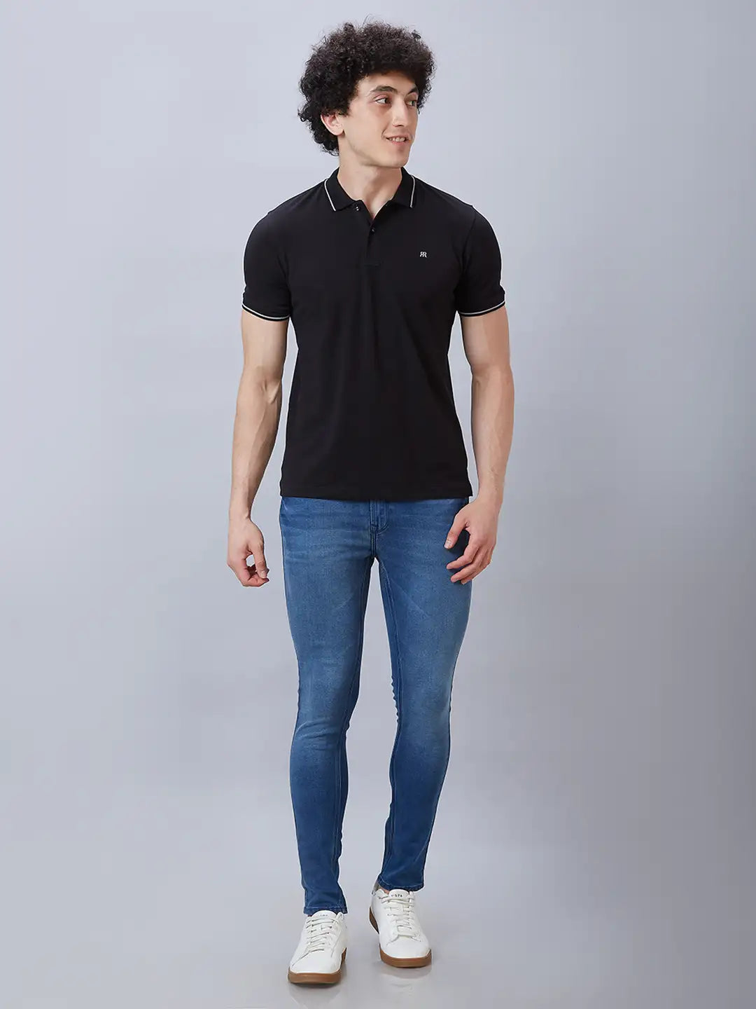Raymond Men Red Solid Contemporary Fit Cotton T-Shirt