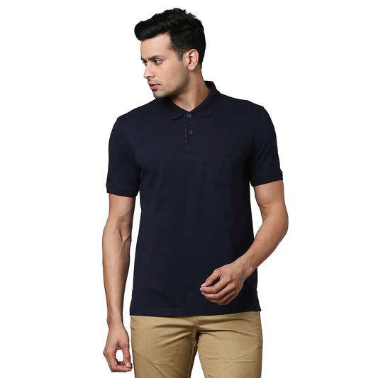 Men Contemporary Fit Dark Maroon T-Shirt