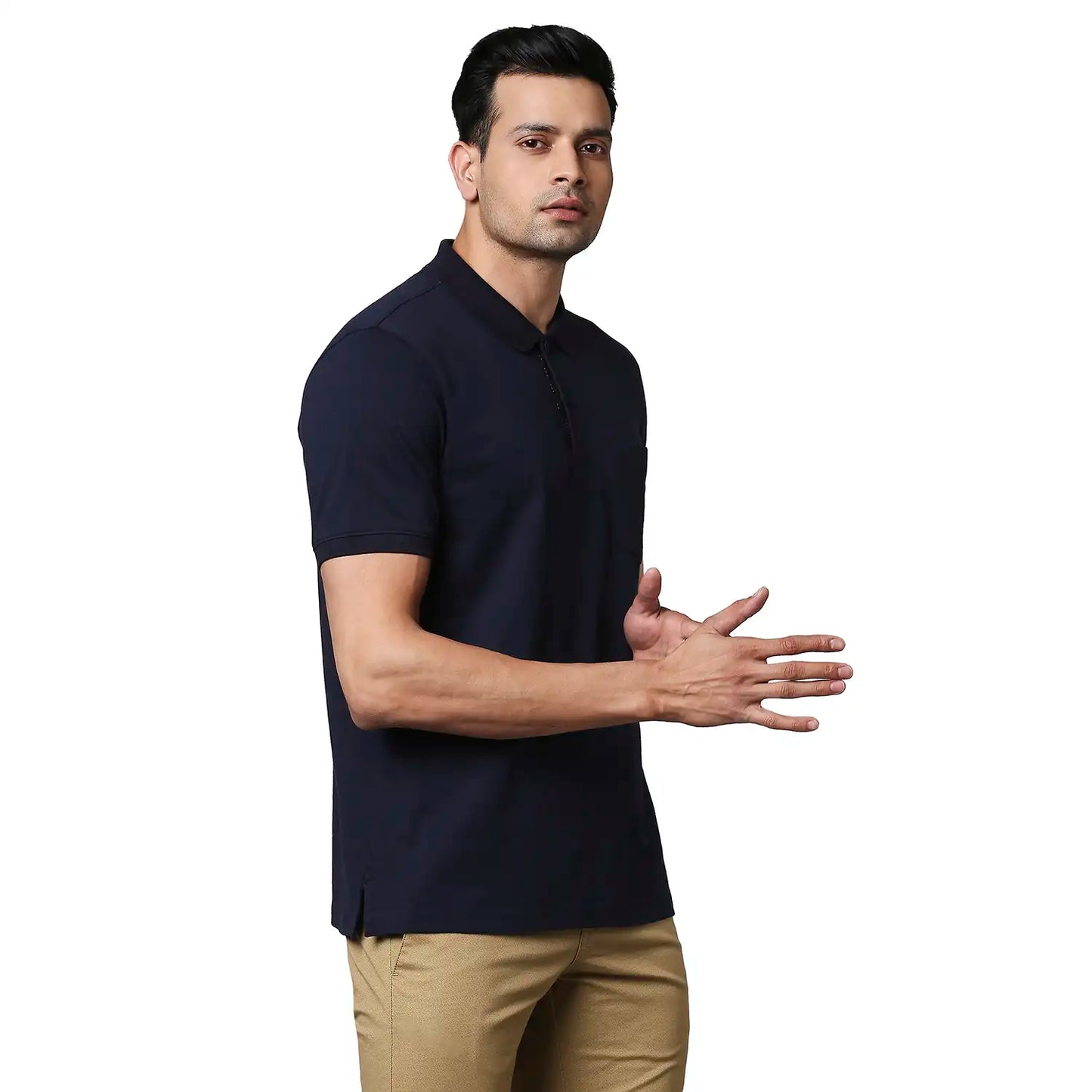 Men Contemporary Fit Dark Maroon T-Shirt