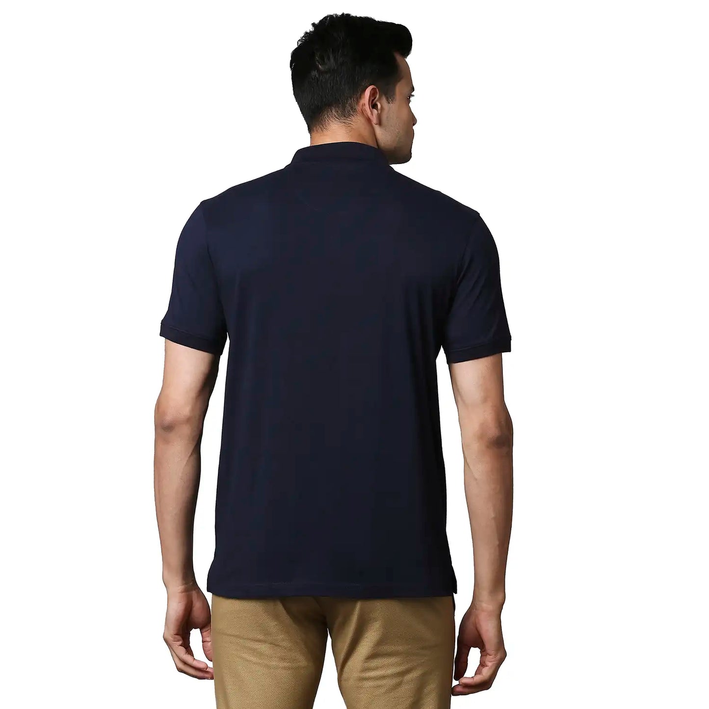 Men Contemporary Fit Dark Maroon T-Shirt