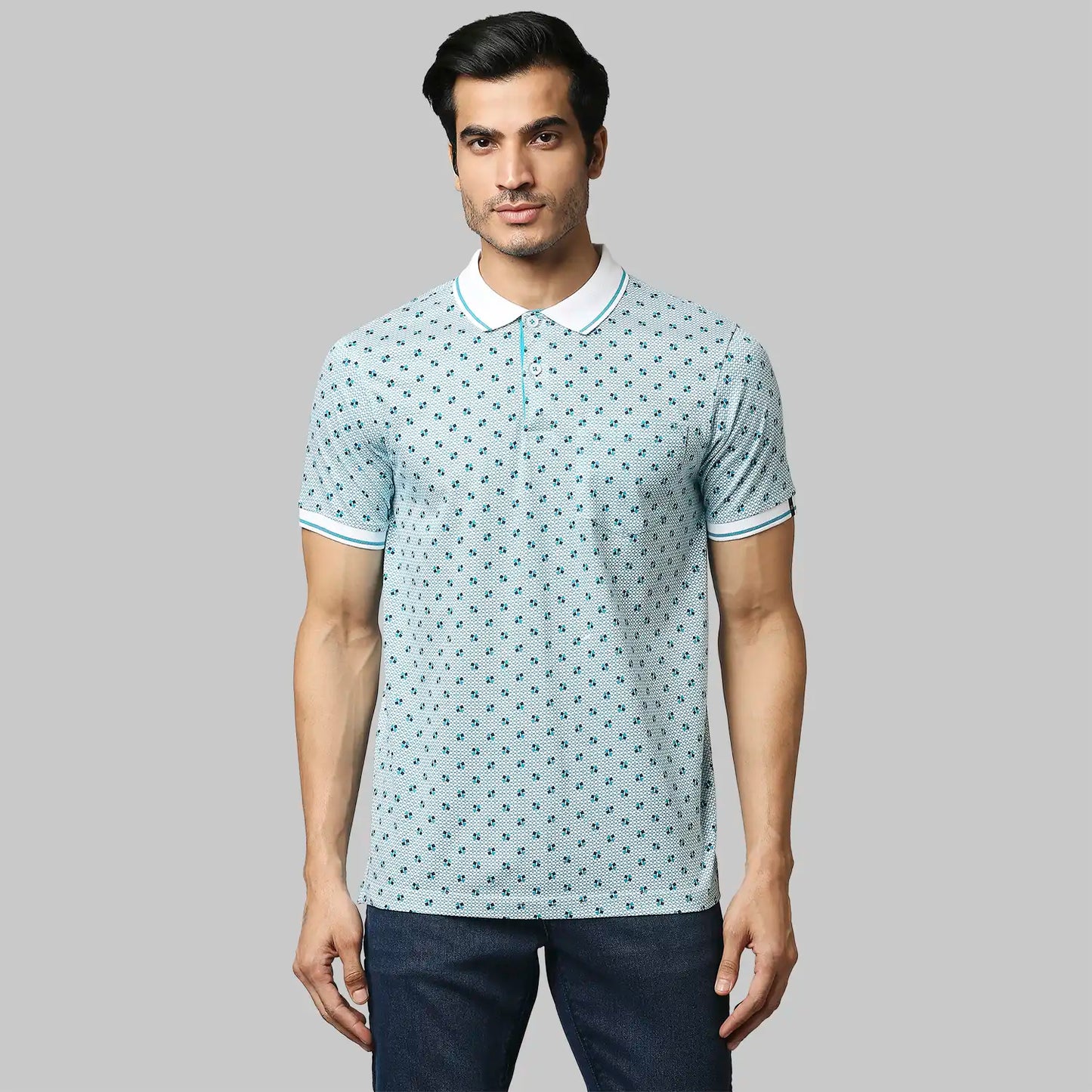 Men Slim Fit Green Shirt