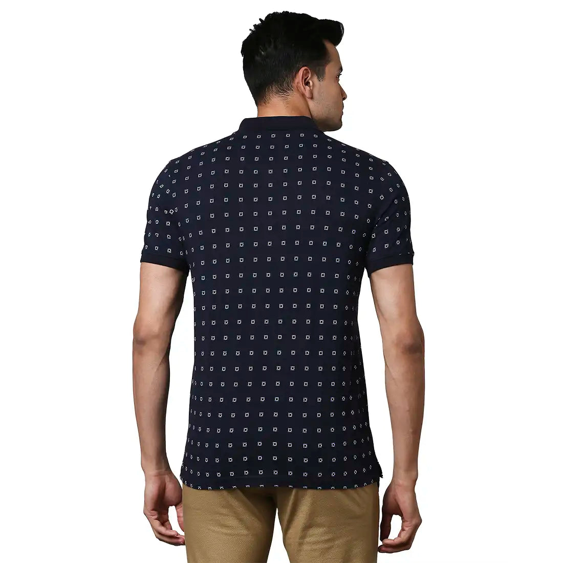 Men Regular Fit Black Polo