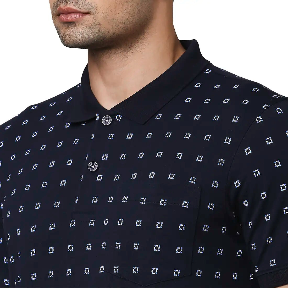 Men Regular Fit Black Polo