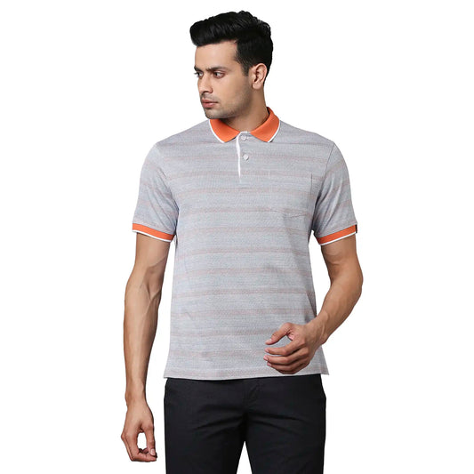 Men Contemporary Fit Dark Maroon T-Shirt