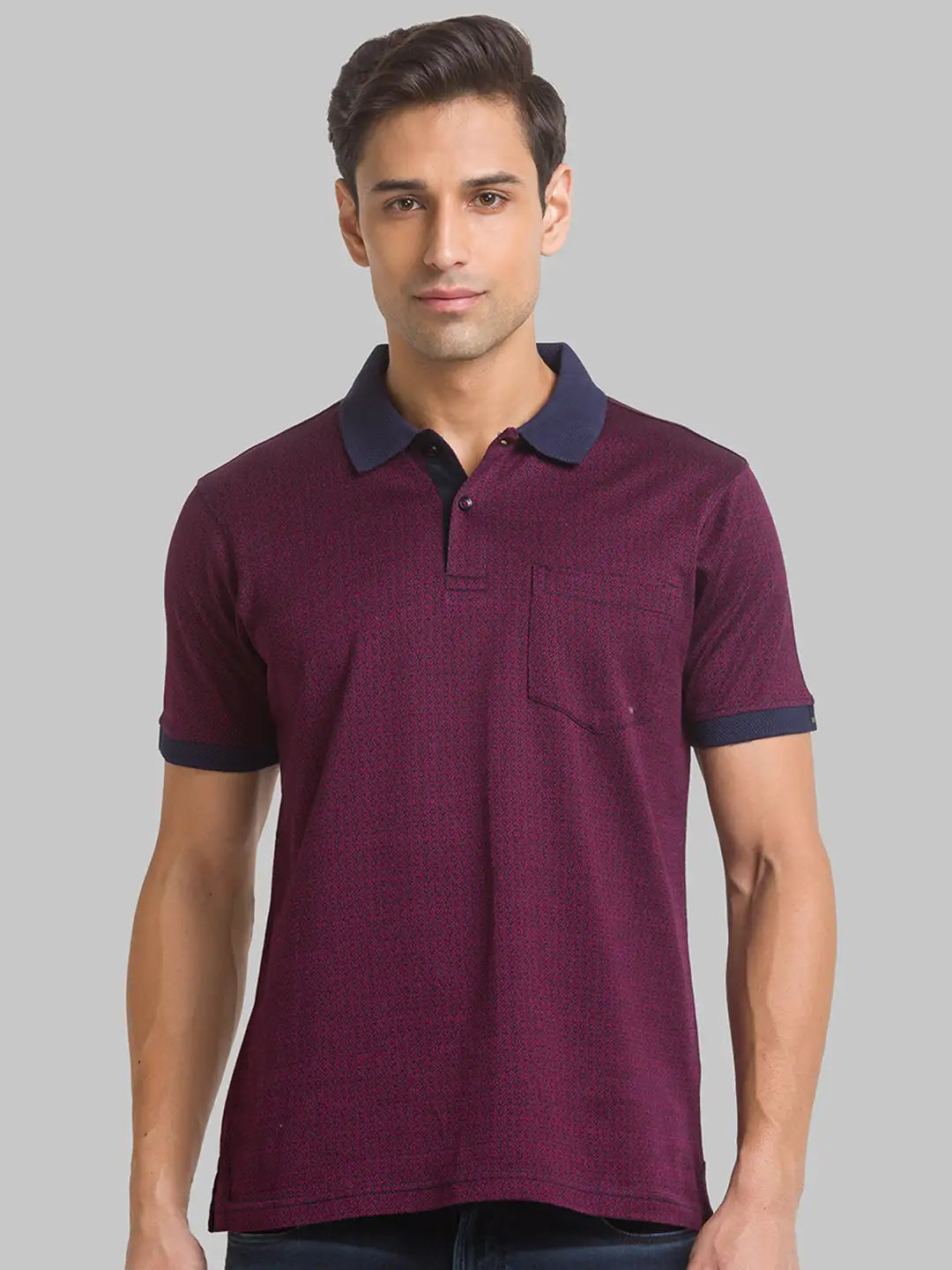 Men Regular Fit Green T-Shirt & Polo