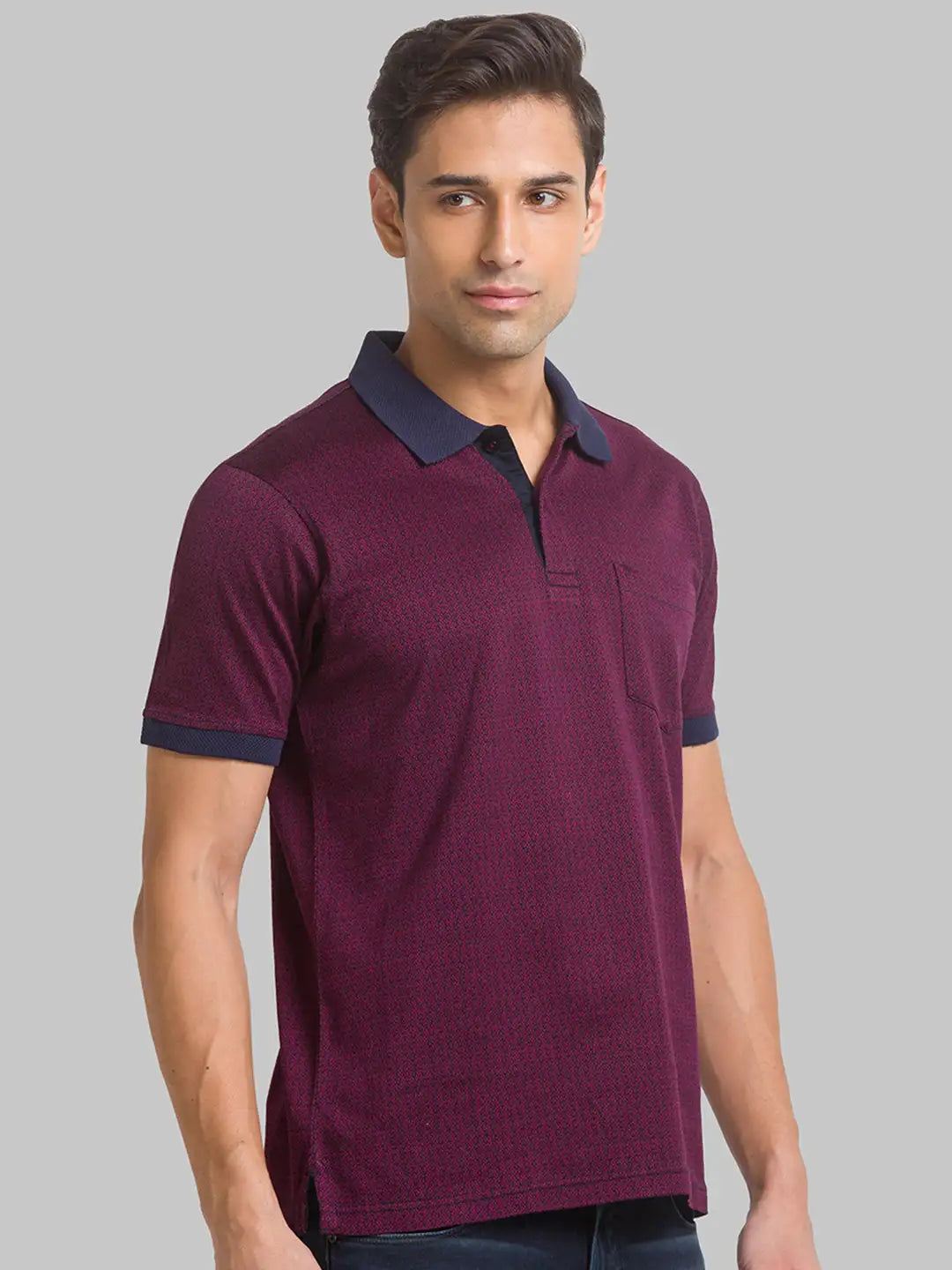 Men Regular Fit Green T-Shirt & Polo