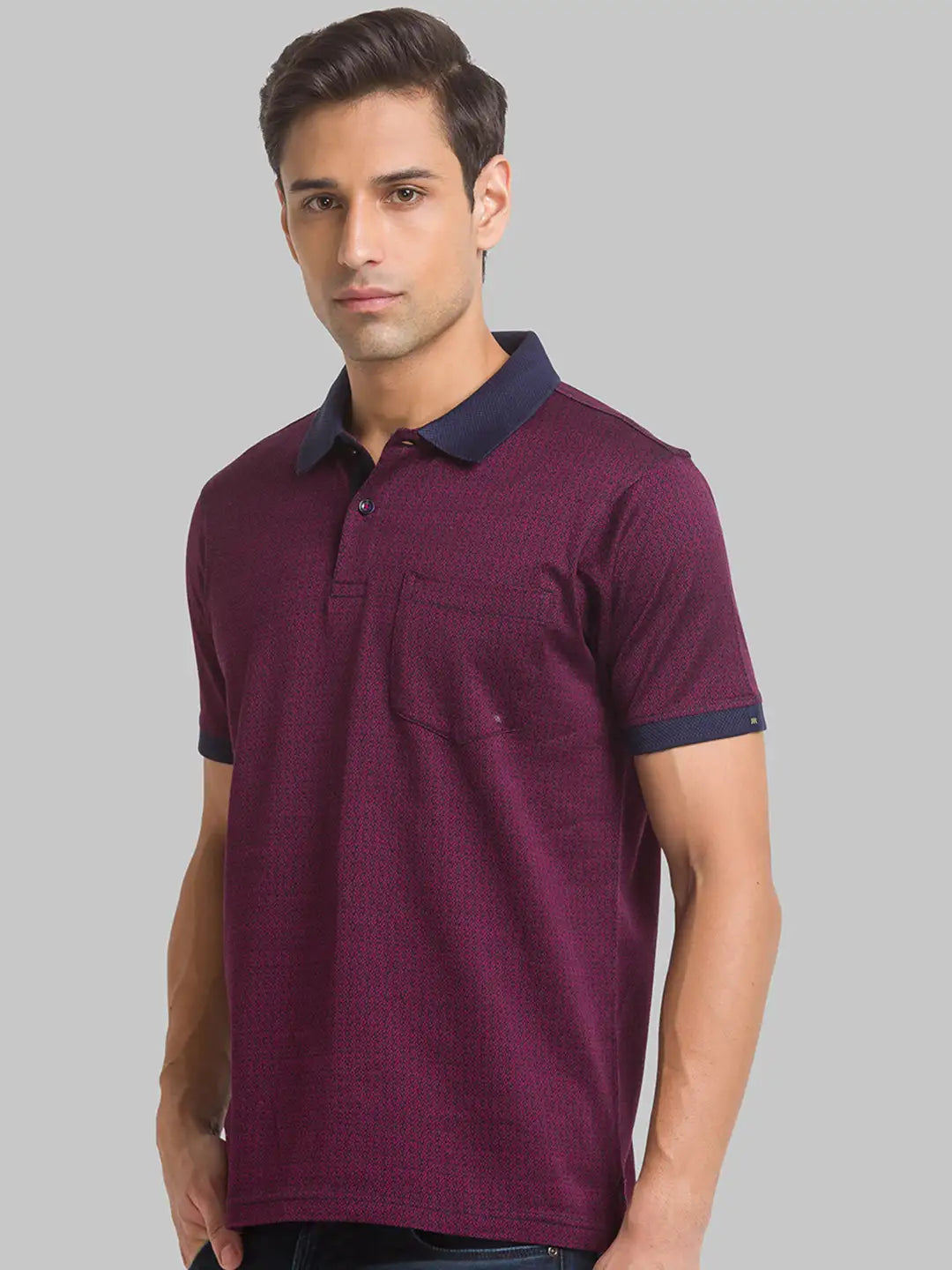 Men Regular Fit Green T-Shirt & Polo