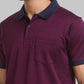 Men Regular Fit Green T-Shirt & Polo