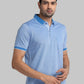 Men Regular Fit Blue Polo