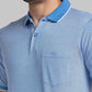 Men Regular Fit Blue Polo