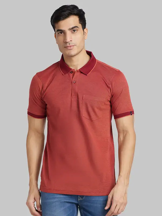 Men Regular Fit Green Polo