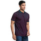 Men Slim Fit Fancy Blue Polo